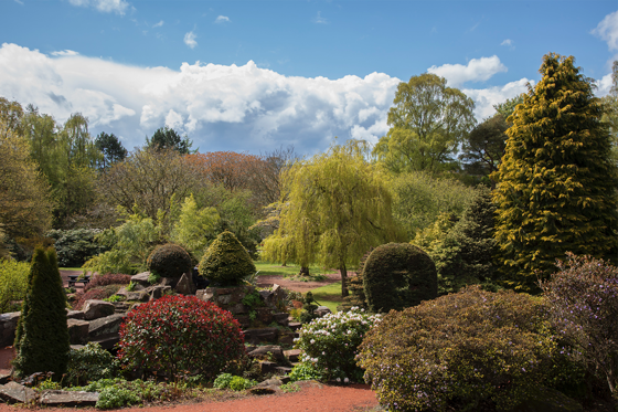 The Crichton Rock Gardens at The Crichton in Dumfries and Galloway.